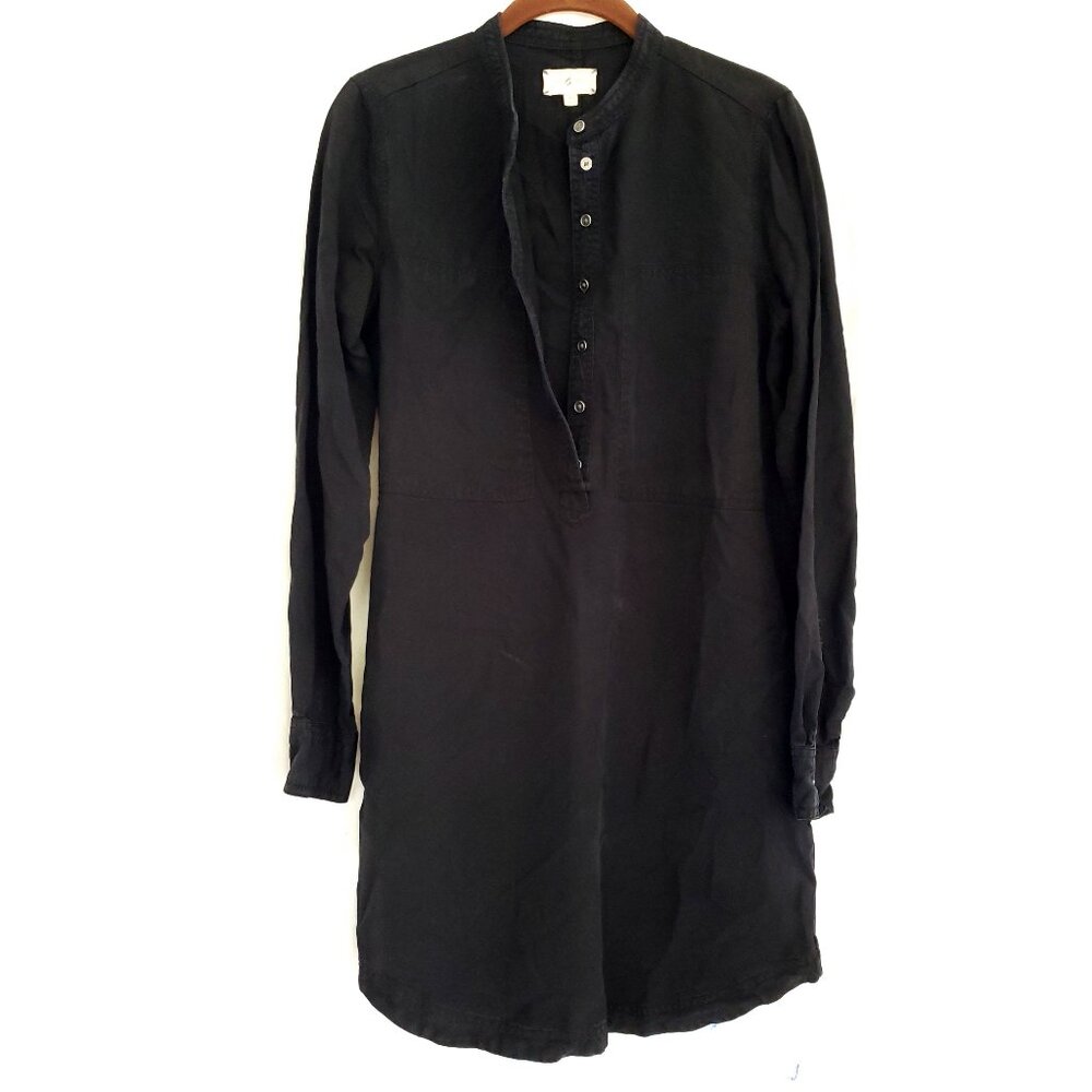 Lou & Grey Cotton Long Sleeve Button Front Shirt Dress Size XS